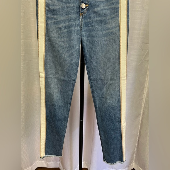 Veronica Beard Debbie 10” skinny tuxedo side , raw hem | size 25/0 - Picture 4 of 9